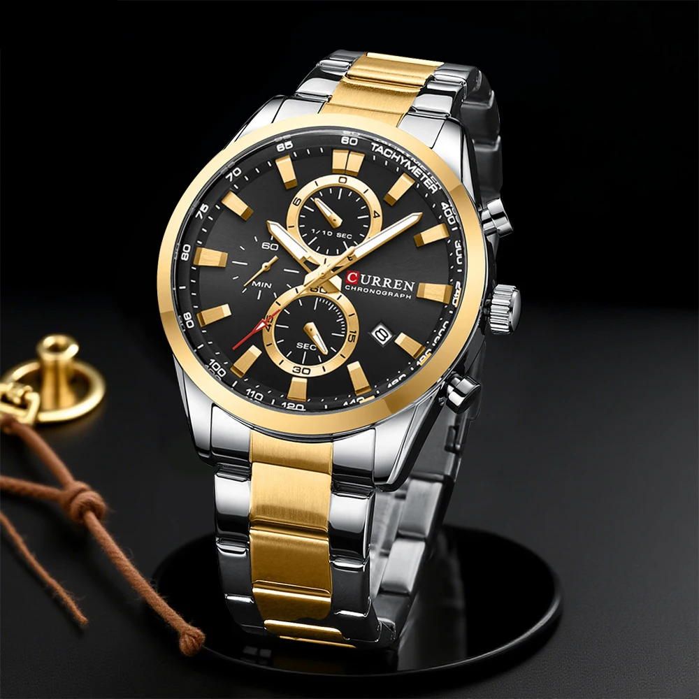 Watch Accessories - CURREN Casual Quartz Chrono Sport Montres