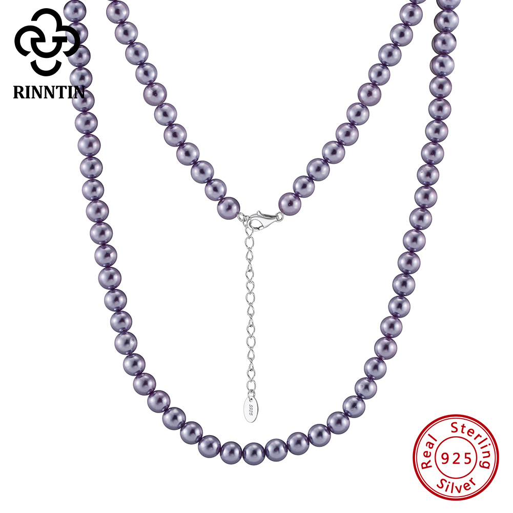 Rinntin 925 argent Simple perl - Pearl Choker Necklace Vintage avis et prix