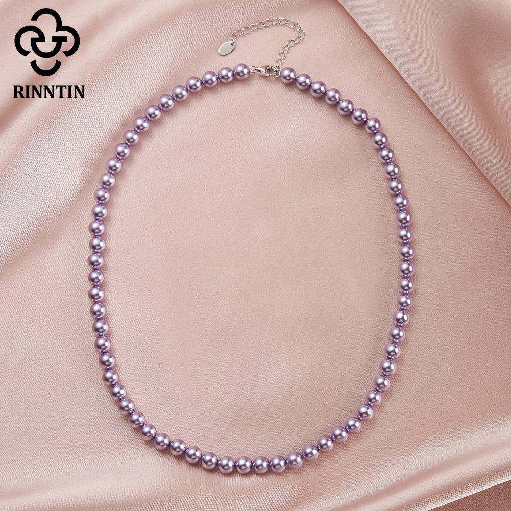 Rinntin 925 argent Simple perl - Pearl Choker Necklace Vintage avis et prix