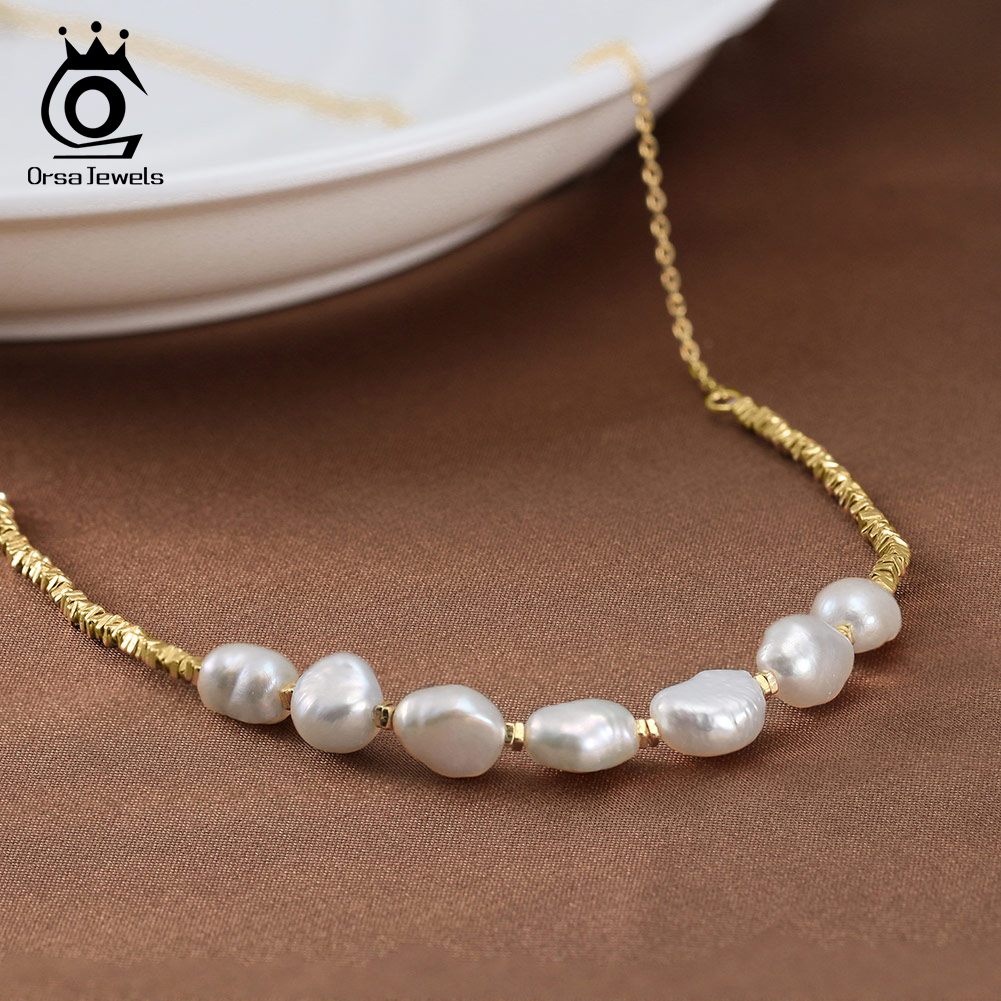 ORSA JEWELS Vintage 925 en arg - Pearl Choker Necklace Vintage avis et prix