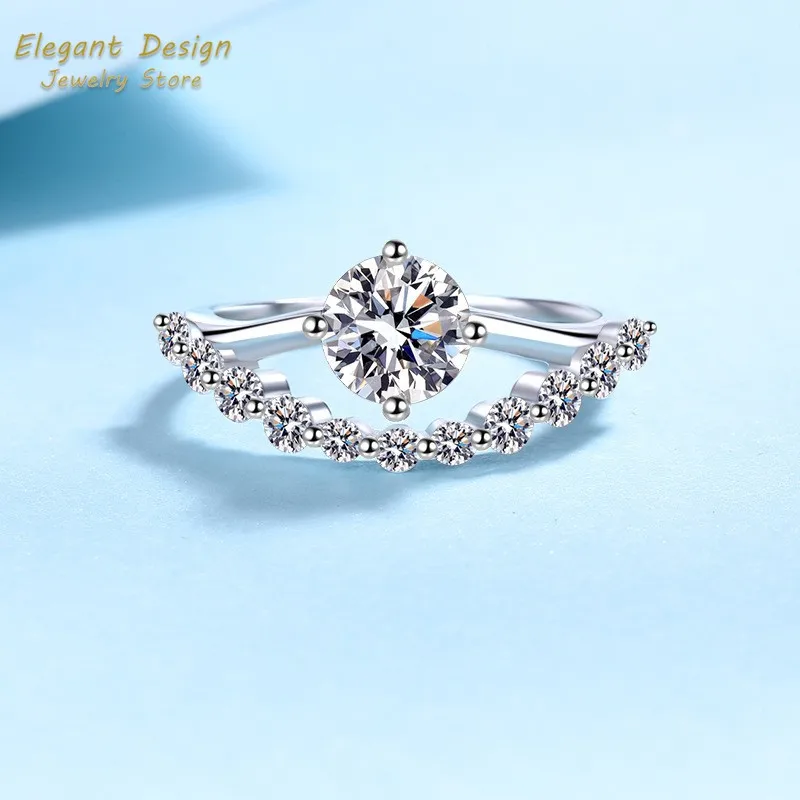 Bague de mariage en platine Pt - Moissanite Engagement Ring 1 Carat avis et prix