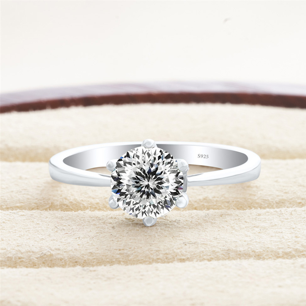 Bague classique JoyceJelly à s - Moissanite Engagement Ring 1 Carat avis et prix