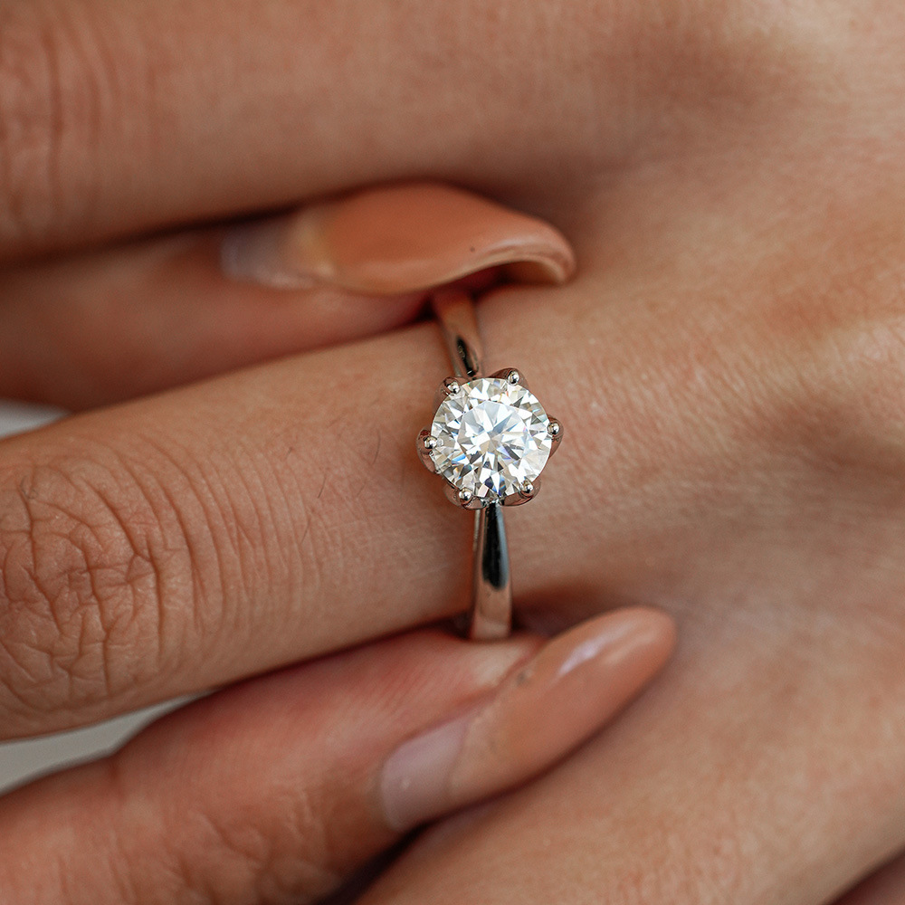 Bague classique JoyceJelly à s - Moissanite Engagement Ring 1 Carat avis et prix