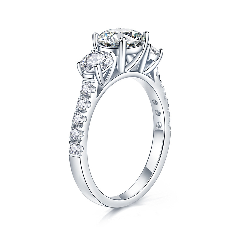 HTOTOH-Bague en diamant Moissa - Moissanite Engagement Ring 1 Carat avis et prix