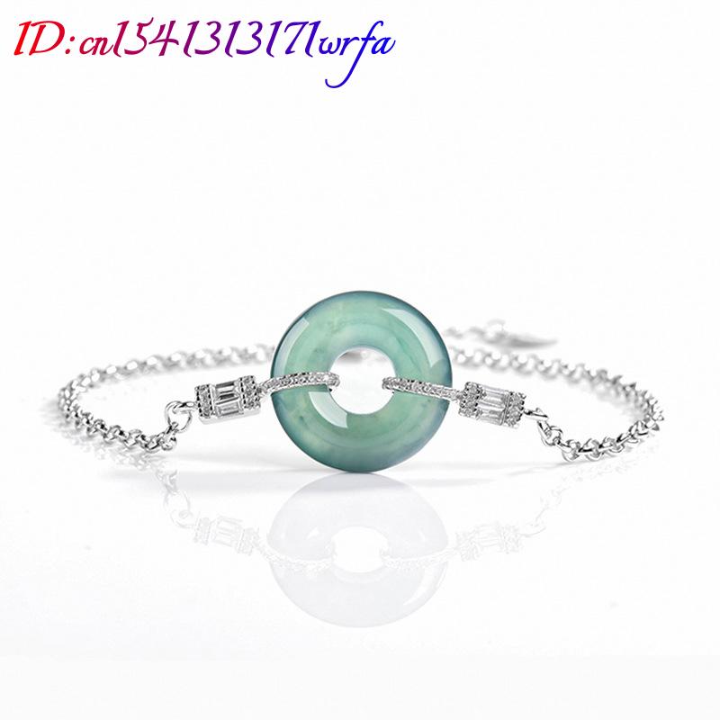 Bracelet bague en jadéite bleu - Bracelets avis et prix