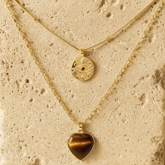 Colliers superposés, pendentif - Layered Pendant Necklace Aesthetic avis et prix