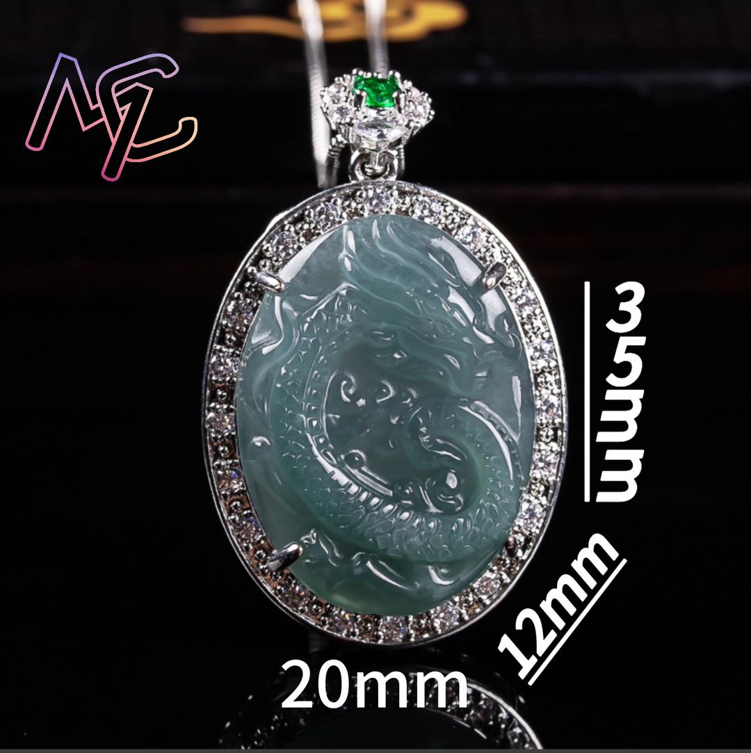 Collier pendentif Dragon jadéi - 925 Sterling Silver Chain Necklace Men avis et prix