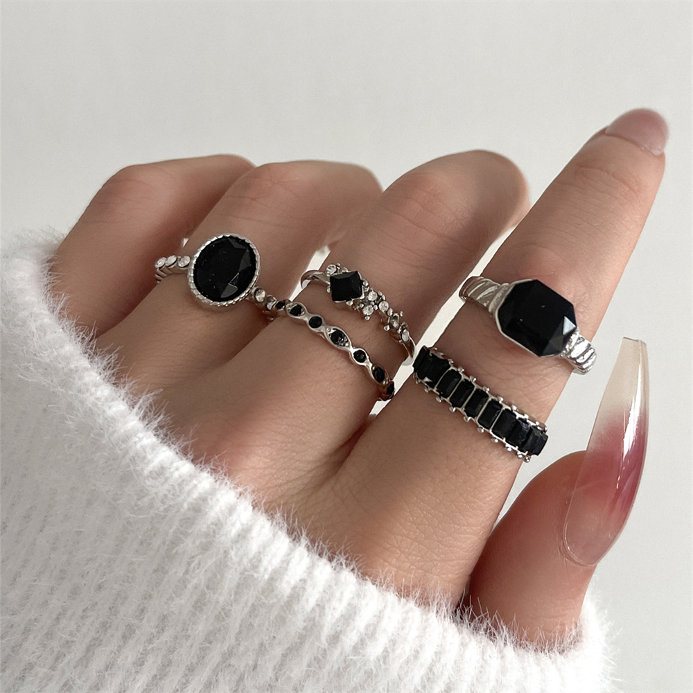 Ensemble de bagues rétro en pi - Vintage Punk Knuckle Rings Set avis et prix