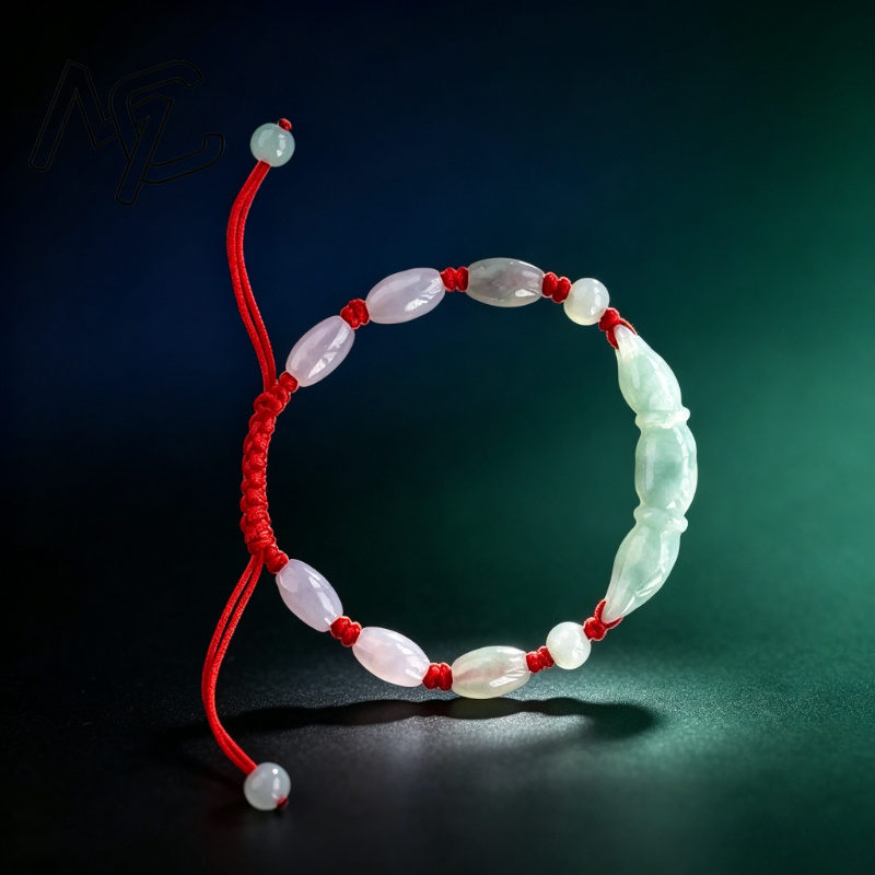 Perles en jade bleu naturel, é - Bracelets avis et prix
